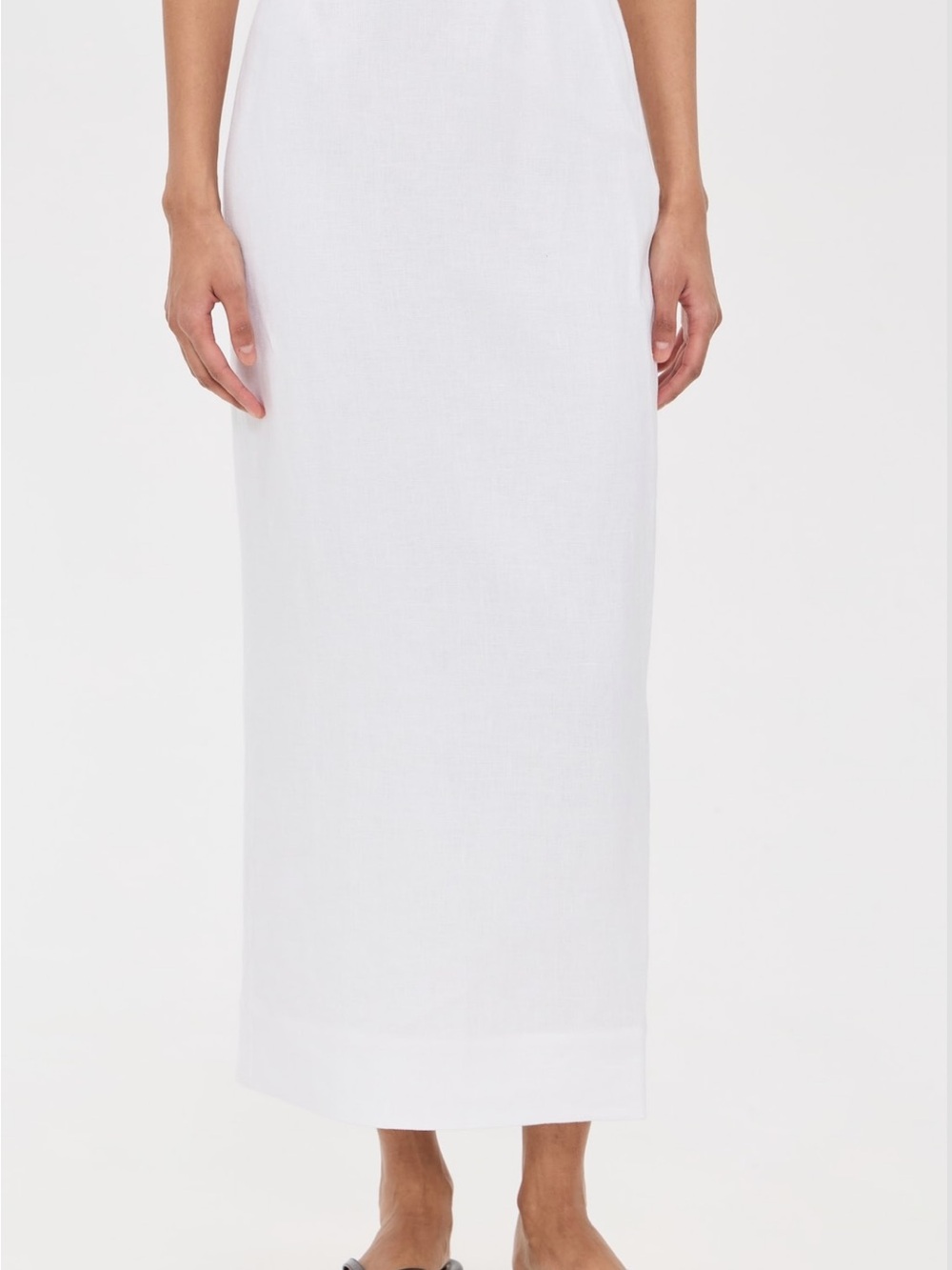 Posse White Maxi Pencil Skirt